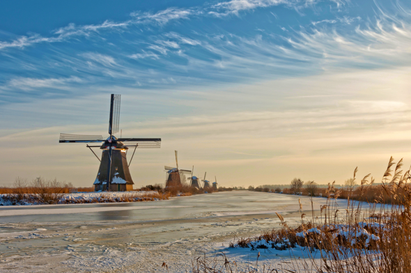 Winterse molens foto nieuwsbrief Stolp+KAB januari