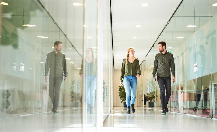 Collega's Lisette en Lorenzo